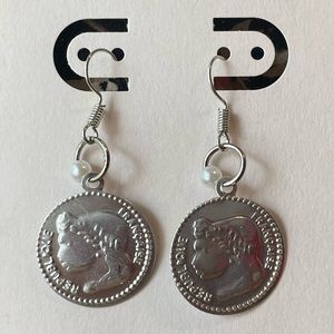 🇫🇷🪙 French Coin Earrings
